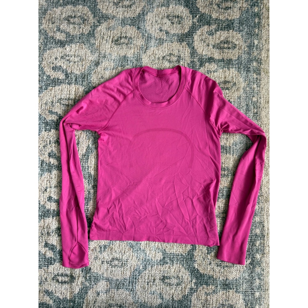 Lululemon Swiftly Tech Long-Sleeve Shirt 2.0 *Race‎ Length 6 Excellent Condition
